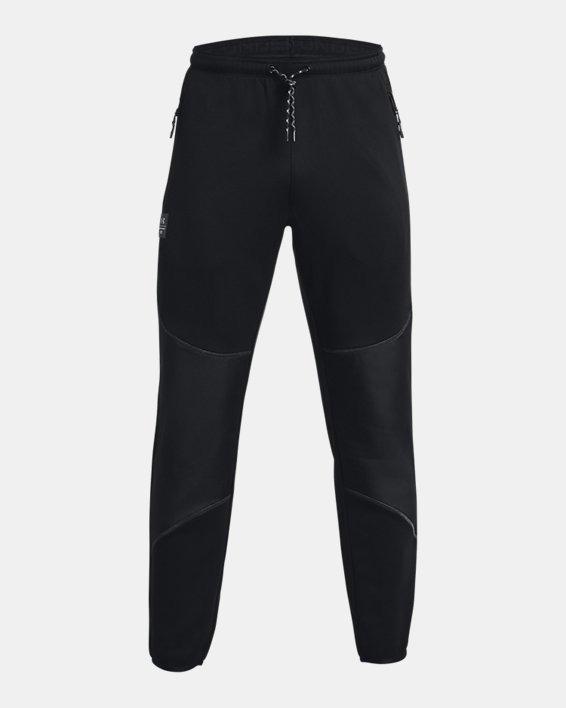 Men's UA RUSH™ Fleece Pants in Black image number 6